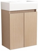 Конзолен шкаф за баня COMPACT 4240-КТ, Inter Ceramic, с умивалник, PVC, 60х42х25см