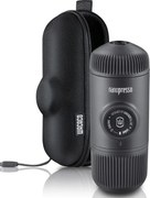Преносима еспресо машина Wacaco Nanopresso Black, 18bar, 80 мл, За мляно кафе, Без необходимост от зареждане и батерии, Калъфче, Черен