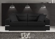 Диван "Fenia" Триместен-210ш 90д см.-Черен