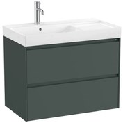 Конзолен шкаф за баня A851692513, Roca, с умивалник, MDF, зелен мат, 80х46х64.5см