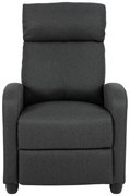 Антрацитно релаксиращо кресло Siom – Actona
