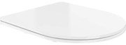 Mexen седалка с плавно затваряне, тънко, дуропласт, лъскаво бяло - 39030100