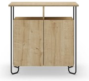 Шкаф в дъбов декор в естествен цвят 80x80 cm Dilly - Marckeric