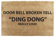 Изтривалка от кокосови влакна 40x60 cm Yell Ding Dong – Artsy Doormats