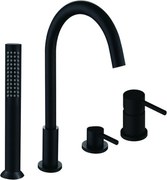 Mexen Alma батерия за вана, черна - 75032-70