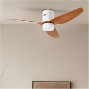 ZEVENTI - LED таванен вентилатор PADUA LED/18W/230V Wi‑Fi Tuya бял/кафяв + дистанционно управление