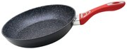 Тиган ZEPHYR ZP 4419 F24, 24х4.8 см, Мраморно покритие, Индукция, Черен/червен