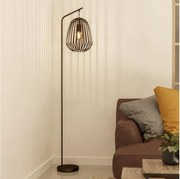 Eglo 901101 - Бронзова подова лампа ESPINAL 1xE27/40W/230V