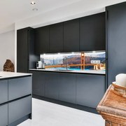 Стъклен АРТ гръб за кухня - Градски пейзаж