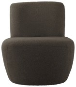 Кресло от плат букле в сиво и кафяво Ada – Leitmotiv