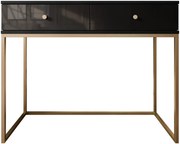 Тоалетка Esipix-Черно-черно гланцирано чекмедже