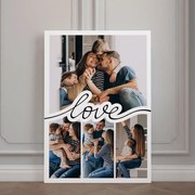 Картина от канава със снимки - Love
