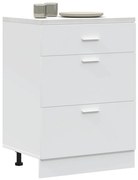 854250 vidaXL Кухненски шкаф "Lyon" бял, инженерно дърво