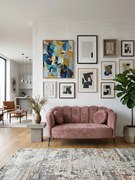 Диван Adria двуместен-Гнило ябълка – Черно