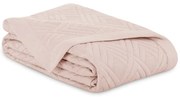 Светлорозово капитонирано покривало за легло от микрофибър 220x240 cm Ophelia – Restilo