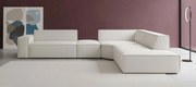 Ъглов диван Fubu L–Екрю–Десен