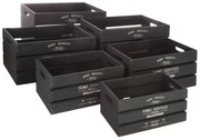 Сет кутии за съхранение atmosphera Ylias, 6 бр, Тъмносив