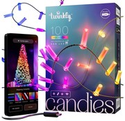 Twinkly TWKC100RGB-G - LED RGB Димируем коледни лампички 100xLED 8 м USB Wi-Fi