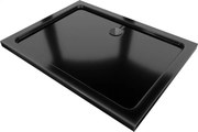Mexen Flat правоъгълно смесителско корито slim 90 x 70 см, черно, сифон черен - 40707090B