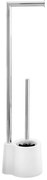 Бяла четка за тоалетна с държач за тоалетна хартия Avola - Wenko
