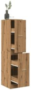 855177 vidaXL Шкаф органайзер, дъб артизан, 30x41x144,5 см, инженерно дърво