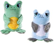 Heunec - Плюшена жабка Ото за повишаване на настроението, 15 см., серия Обръщащ се талисман