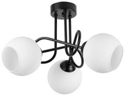 Плафон АЛЕКС, черен/бял, 3xE27