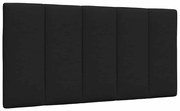 4019151 vidaXL Мека табла за легло Hanko, черна, 100 см, плат