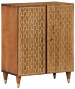 358286 vidaXL Страничен шкаф 60x33x75 см манго масивно дърво