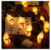 Retlux - LED Коледни лампички 20xLED/3xAA/топло бял 3,3 м снежен човек