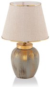 Кремава и златисто настолна лампа (височина 47 cm) – Opviq lights