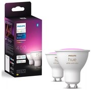 КОМПЛЕКТ 2x LED RGBW крушки Philips Hue WACA GU10/4,2W/230V 2000-6500K, димируем