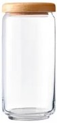 Ocean - Стъклен буркан с дървен капак 1л ф9,2xh19,3см (5B02536G0001)