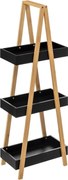 Етажерка 5five Natureo, 3 нива - Черен