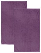 Лилави бързосъхнещи памучни хавлиени кърпи от тери в комплект от 2 бр. 90x140 cm Quick Dry – Catherine Lansfield
