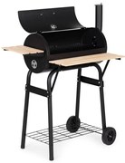 Градинска скара с комин и вграден термометър