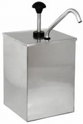 Иноксов диспенсър за сосове 3л с помпа JZP-01 (181059)