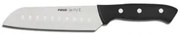 Pirge - Нож сантоку от неръждаема стомана (с червена / черена дръжка) 18см (36168)PROFI