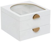 Кутия за съхранение на бижута atmosphera Wild Romance, MDF, Бял