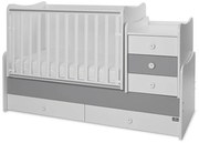 LORELLI Classic Трансформиращо се легло-люлка 70/160 см. MAXI PLUS БЯЛО/STONE GREY