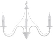 Полилей на верижка MINERWA 3 3xE14/40W/230V бяла