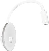 LED гъвкава стенна лампа с USB BASE LED/8W+LED/2W/230V бяла/сребриста