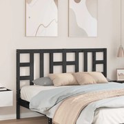 817844 vidaXL Горна табла за легло, черна, 146x4x100 см, бор масив