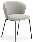 Светлосиви тапицирани трапезни столове в комплект 2 бр. Add – Teulat