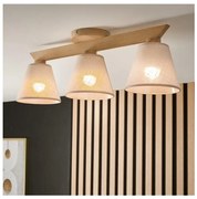 Плафон ANTONIO 3xE14/40W/230V дъб, приспособен към таван