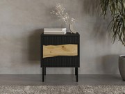 Нощно шкафче Inserto 1D-Черно