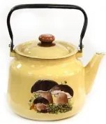 Емайлиран чайник 3,5л "СМЕТАНА с ГЪБКИ" (I2713/2) H