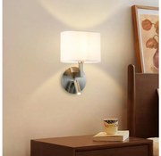 Brilagi - LED Аплик DAYA 1xE14/40W/230V + LED/3W бял/матов хром