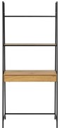 Черна етажерка в дъб 77x175 cm Seaford - Actona