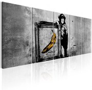 Canvas Seal - Banksy: Маймуна с рамка 200x80